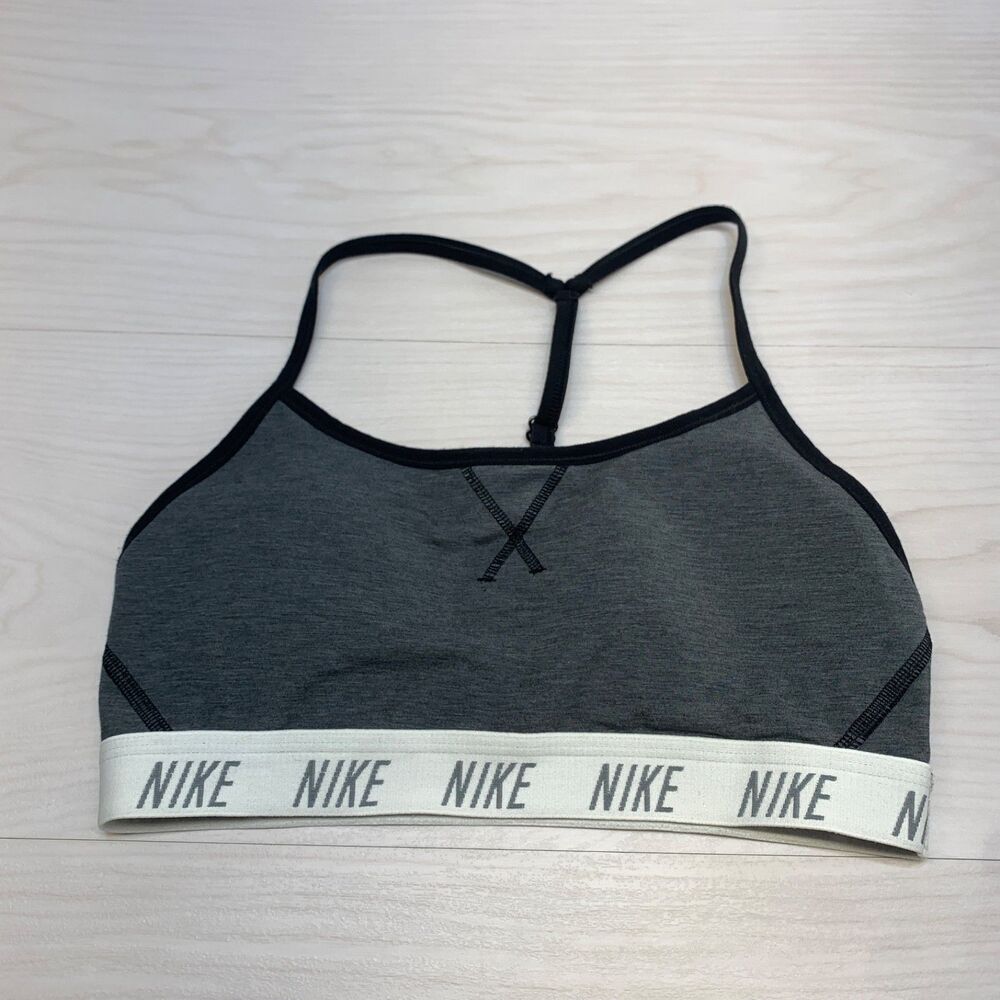 Nike Soft Bra Medium Support Padded Women's Gray Small‎